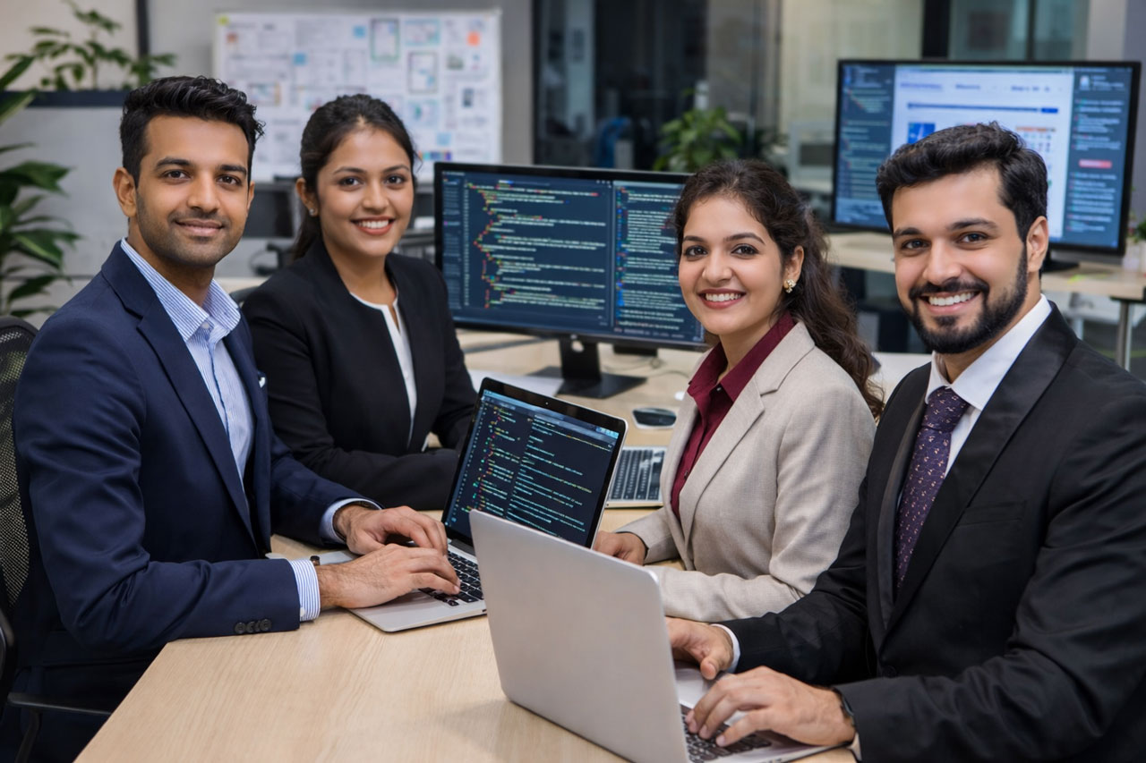 We think out of the box \ and follow the [working] \ process